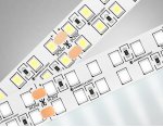 Светодиодная лента двухрядная Ambrella Light GS3702 2835 240Led /24W m/ 24V IP20 4500K 5m Ambrella GS3702 GS