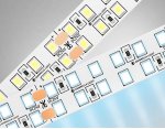 Светодиодная лента двухрядная Ambrella Light GS3703 2835 240Led /24W m/ 24V IP20 6500K 5m Ambrella GS3703 GS