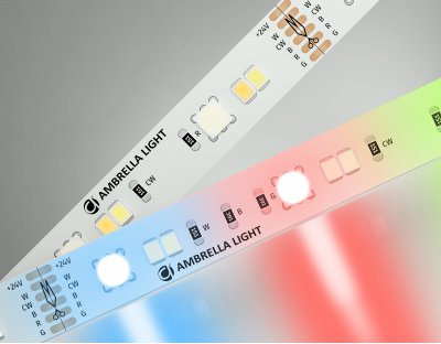 Светодиодная лента RGB с регулировкой температуры света GS4501 5050+2835 90Led / 13W m/ 24V IP20 RGB Ambrella GS4501 GS