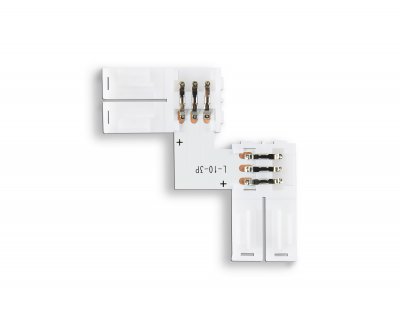 Соединитель угловой L для светодиодной ленты 5050 12/24V (3 конт.) GS6651 (10шт) Ambrella GS6651 GS