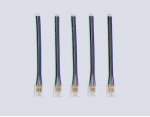 GS7411 Соединитель гибкий односторонний COB RGB 12/24V для лент 10mm (4 конт.) (5шт)