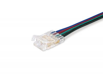 GS7411 Соединитель гибкий односторонний COB RGB 12/24V для лент 10mm (4 конт.) (5шт)