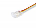 GS7911 Соединитель гибкий двухсторонний COB CCT 12/24V для лент 8mm (3 конт.) (5шт)