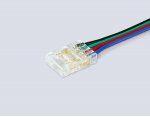 GS7921 Соединитель гибкий двухсторонний COB RGB 12/24V для лент 10mm (4 конт.) (5шт)