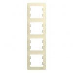 SE Glossa Беж Рамка 4-я, вертикальная (GSL000208)