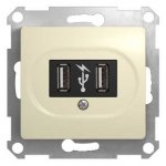 SE Glossa Беж USB Розетка (GSL000232)