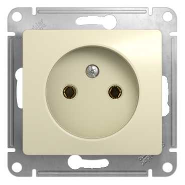 SE Glossa Беж Розетка без заземления (GSL000241)