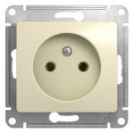 SE Glossa Беж Розетка без заземления (GSL000241)