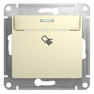 SE Glossa Беж Выключатель карточный, сх.6 (GSL000269)
