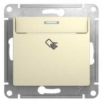 SE Glossa Беж Выключатель карточный, сх.6 (GSL000269)