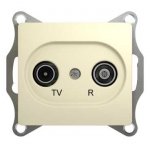 SE Glossa Беж TV-R Розетка одиночная 1DB (GSL000294)