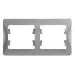 SE Glossa Алюминий Рамка 2-я, горизонтальная (GSL000302)