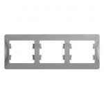 SE Glossa Алюминий Рамка 3-я, горизонтальная (GSL000303)