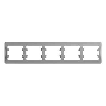 SE Glossa Алюминий Рамка 5-я, горизонтальная (GSL000305)