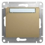 SE Glossa Титан Кнопка нажимная с табличкой, сх.1 (GSL000419)