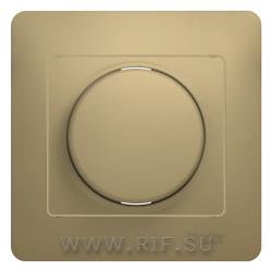 SE Glossa Титан Светорегулятор (диммер) поворотный, 300Вт (в сборе с рамкой) (GSL000434)