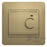 SE Glossa Титан Термостат электронный теплого пола с датчиком, 10A (в сборе с рамкой) (GSL000438)