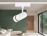Светильник светодиодный трековый ZOOM для шинопровода Magnetic Ultra Slim Ambrella GV1570 WH белый IP20 10W 4200K 48V 15-51° D55*185