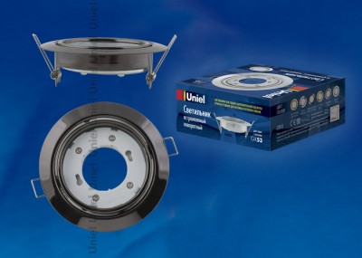 Светильник UNIEL GX53/H5-M BLACK CHROME