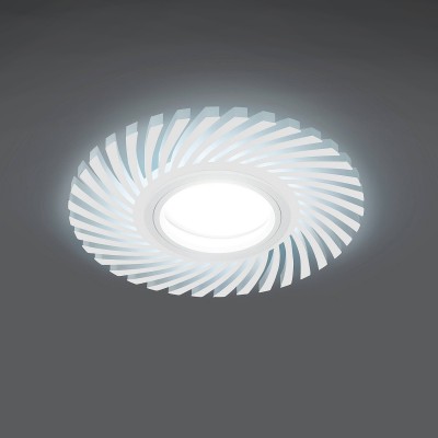 

Светильник Gauss Backlight BL133 Кругл./узор. Белый, Gu5.3, 3W, LED 4000K, BL133