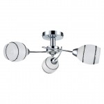 Светильник потолочный Gera-CL60E14*3CH металл, стекло E14*3*60W