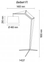 Напольный светильник Gerbert F1 12 02g