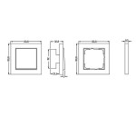 Gira E2 Бел глянц Рамка 1-ая (G21129)