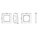 Gira E2 Алюминий Рамка 1-ая (G21125)