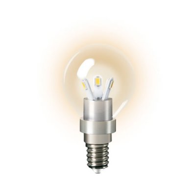 Лампа Gauss LED P45 Globe Crystal clear 3W E14 2700K НА105201103
