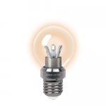 Лампа Gauss LED P45 Globe Crystal clear 3W E27 2700K НА105202103