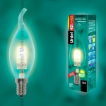 Лампа UNIEL HCL-42/CL/E14 flame