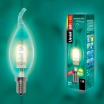 Лампа UNIEL HCL-60/CL/E14 flame