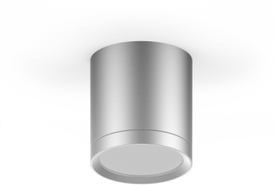 LED светильник накладной с рассеивателем HD019 6W (хром сатин) 4100K 68х75,420лм (HD019)