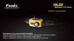 Фонарь Fenix HL22R4 серый