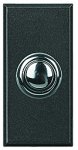 Legrand Bticino Axolute HY4005W Антрацит Style Выключатель кнопочный 10А (1NO контакт), 1 мод (безвинт. зажим)
