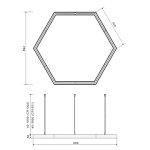 Светильник HEX-TYPE DesignLed Hex-Type-5050-04-63-WW