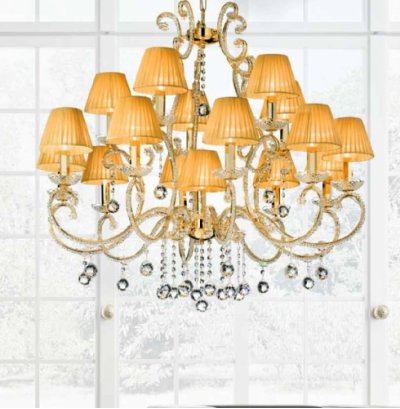 Подвесной светильник Masiero ILCRISTALLO 16 Oro Lucido CR Подвесной светильник Masiero ILCRISTALLO 16 Oro Lucido CR