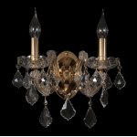 Бра INES AP2 GOLD/TRANSPARENT (2042/402) Crystal lux