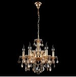 Люстра INES SP6 GOLD/AMBER (2041/306) Crystal lux