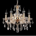 Люстра INES SP6 GOLD/TRANSPARENT (2042/306) Crystal lux