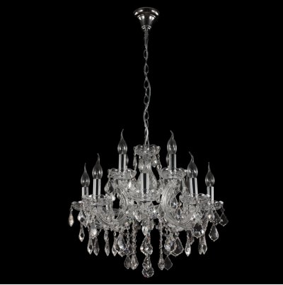 Люстра INES SP8+4 CHROME/TRANSPARENT (2040/312) Crystal lux