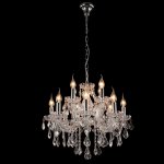 Люстра INES SP8+4 CHROME/TRANSPARENT (2040/312) Crystal lux
