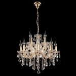 Люстра INES SP8+4 GOLD/TRANSPARENT (2042/312) Crystal lux