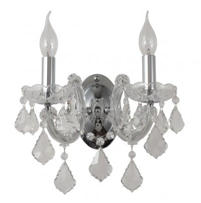

Бра INES AP2 CHROME/TRANSPARENT (2040/402) Crystal lux