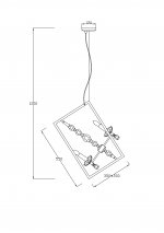 Люстра подвесная Lucia Tucci INESSA 3850.4 silver