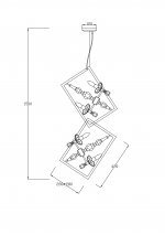 Люстра подвесная Lucia Tucci INESSA 3850.8 silver