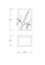 Светильник настенный бра Lucia Tucci INESSA W3850.2 silver