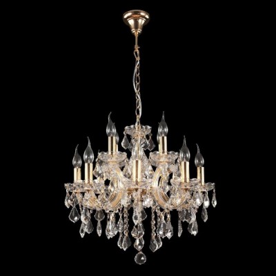 Люстра INES SP8 GOLD/TRANSPARENT (2042/308) Crystal lux