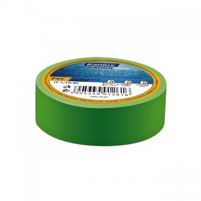 Изолента пвх зеленая Kanlux IT-1/10-GN (1260)
