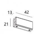 IT010-4013 black соединитель линейный